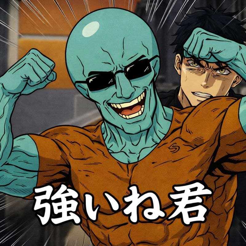 強いね君 — you're strong, aren't you